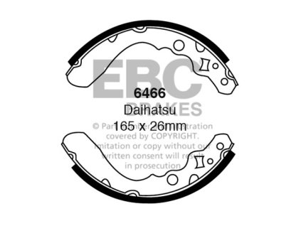 Zadné brzdové čeľuste (6466)