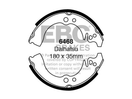 Zadné brzdové čeľuste (6468)