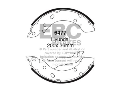 Zadné brzdové čeľuste (6477)