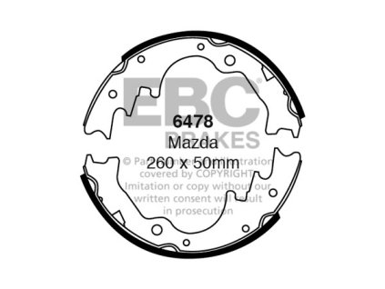 Zadné brzdové čeľuste (6478)