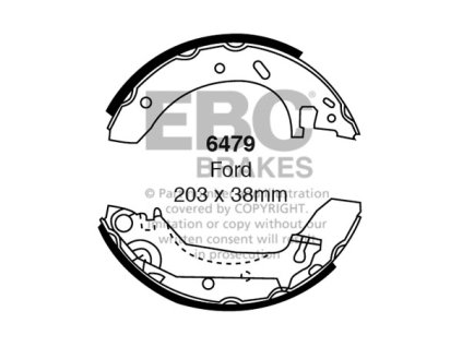 Zadné brzdové čeľuste (6479)