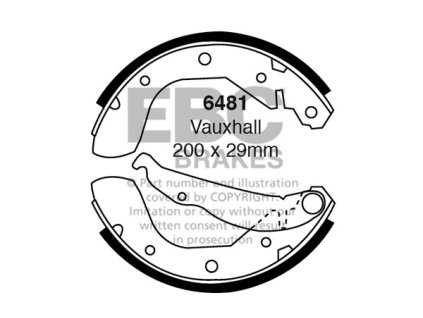 Zadné brzdové čeľuste (6481)