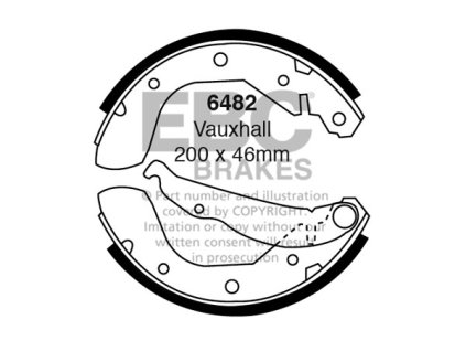 Zadné brzdové čeľuste (6482)