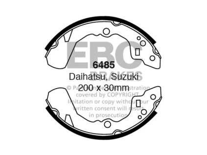 Zadné brzdové čeľuste (6485)