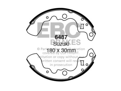 Zadné brzdové čeľuste (6487)