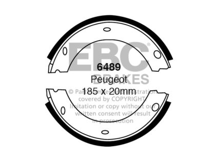 Zadné brzdové čeľuste (6489)