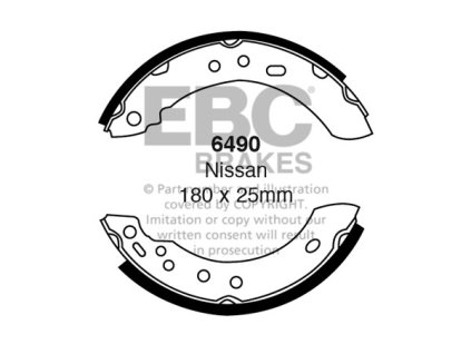 Zadné brzdové čeľuste (6490)