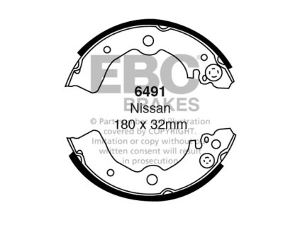 Zadné brzdové čeľuste (6491)