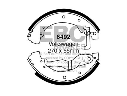 Zadné brzdové čeľuste (6492)