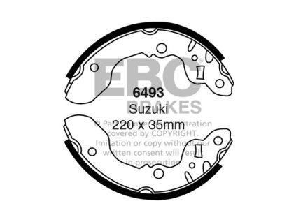 Zadné brzdové čeľuste (6493)