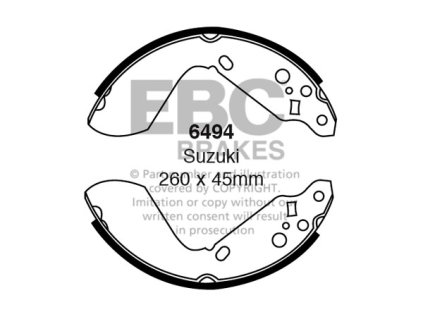 Zadné brzdové čeľuste (6494)