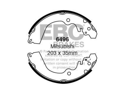 Zadné brzdové čeľuste (6496)