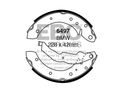 Zadné brzdové čeľuste (6497)