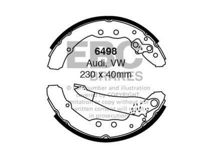 Zadné brzdové čeľuste (6498)