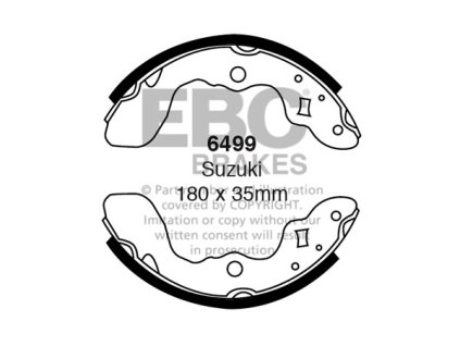 Zadné brzdové čeľuste (6499)