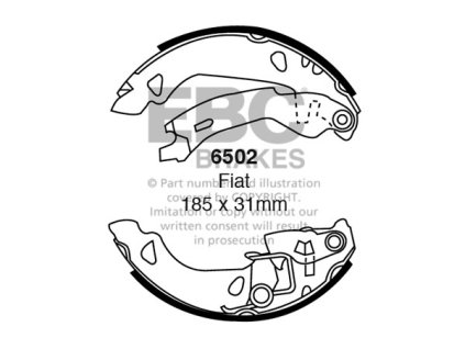 Zadné brzdové čeľuste (6502)