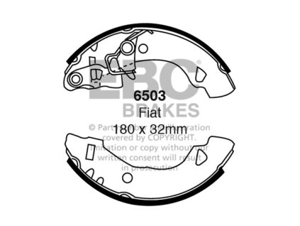Zadné brzdové čeľuste (6503)