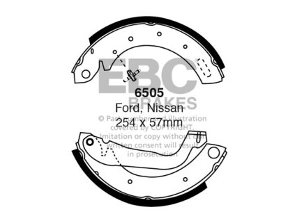 Zadné brzdové čeľuste (6505)