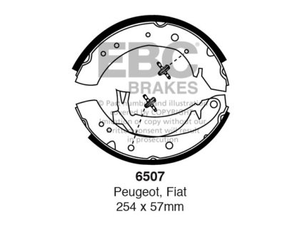 Zadné brzdové čeľuste (6507)