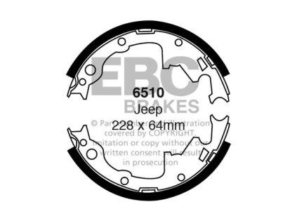 Zadné brzdové čeľuste (6510)