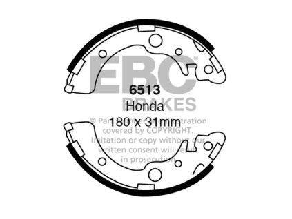 Zadné brzdové čeľuste (6513)