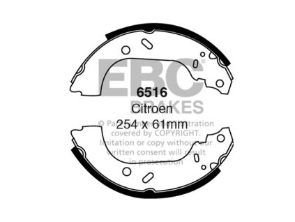 Zadné brzdové čeľuste (6516)