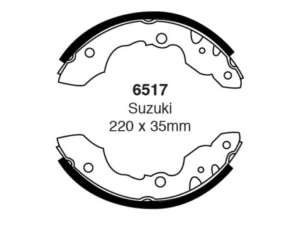 Zadné brzdové čeľuste (6517)