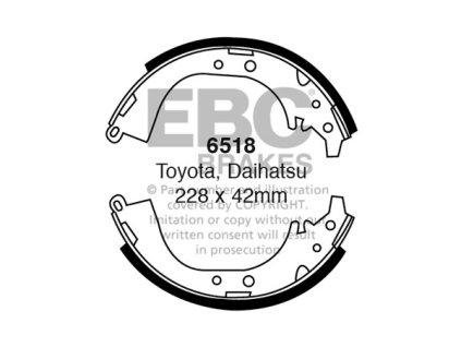 Zadné brzdové čeľuste (6518)