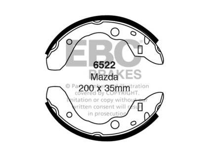 Zadné brzdové čeľuste (6522)