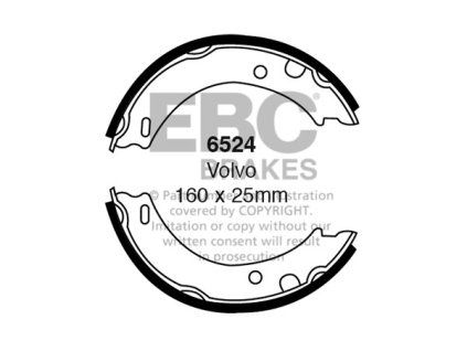 Zadné brzdové čeľuste (6524)