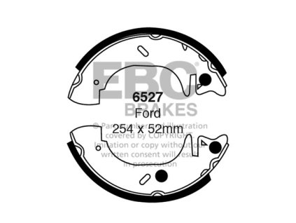 Zadné brzdové čeľuste (6527)