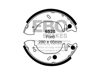 Zadné brzdové čeľuste (6528)