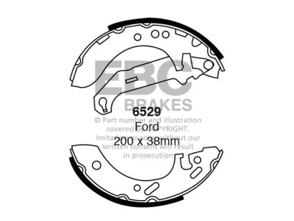 Zadné brzdové čeľuste (6529)