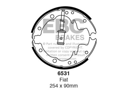 Zadné brzdové čeľuste (6531)