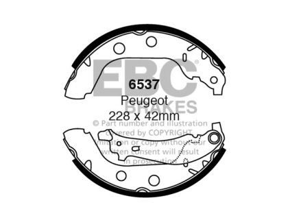 Zadné brzdové čeľuste (6537)