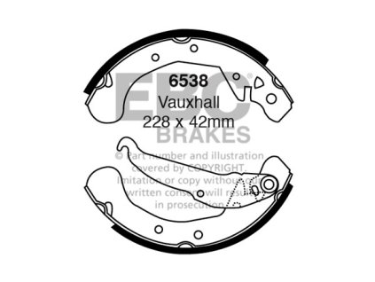 Zadné brzdové čeľuste (6538)