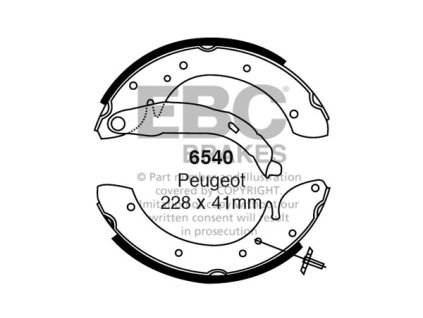 Zadné brzdové čeľuste (6540)