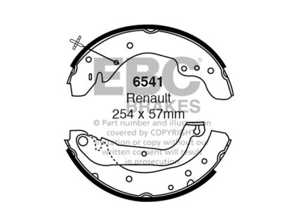 Zadné brzdové čeľuste (6541)