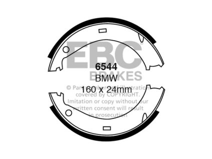 Zadné brzdové čeľuste (6544)