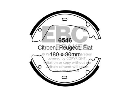 Zadné brzdové čeľuste (6546)