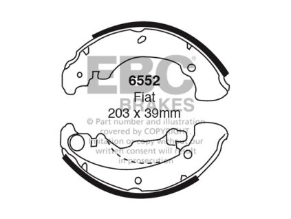 Zadné brzdové čeľuste (6552)
