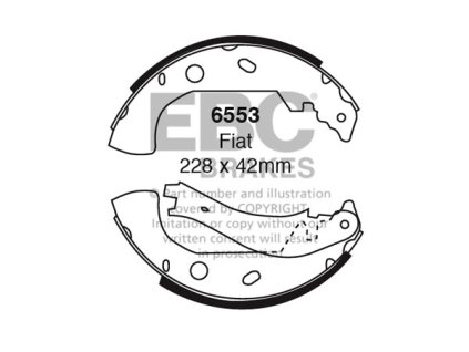 Zadné brzdové čeľuste (6553)