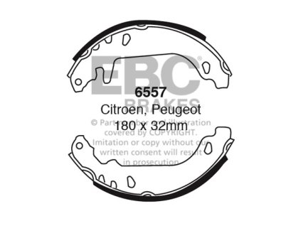 Zadné brzdové čeľuste (6557)