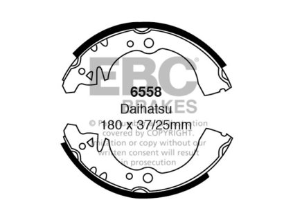 Zadné brzdové čeľuste (6558)