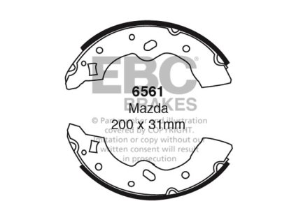 Zadné brzdové čeľuste (6561)