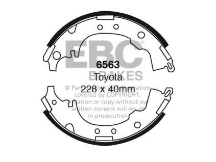Zadné brzdové čeľuste (6563)