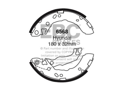 Zadné brzdové čeľuste (6568)