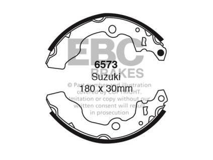 Zadné brzdové čeľuste (6573)