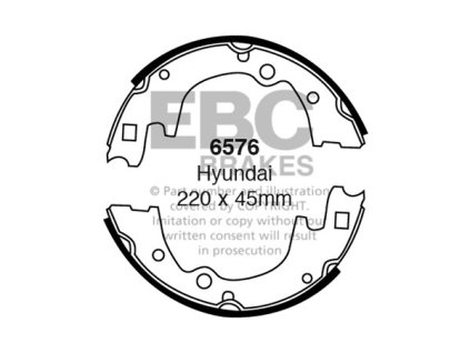 Zadné brzdové čeľuste (6576)