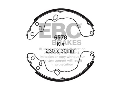 Zadné brzdové čeľuste (6578)